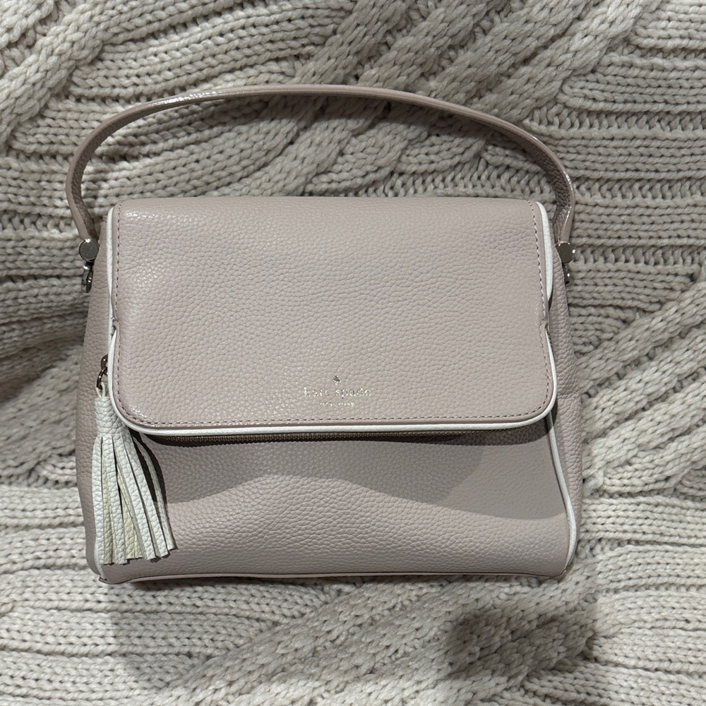 Kate Spade Light Blush/ almost Beige Leather Shoulder Bag